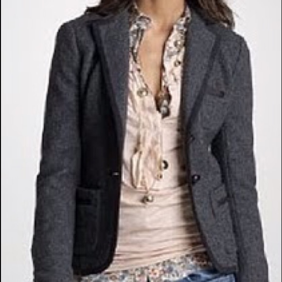 J. Crew Jackets & Blazers - J. Crew Professor Blazer in Charcoal Gray Wool